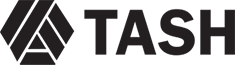 TASH logo black and white